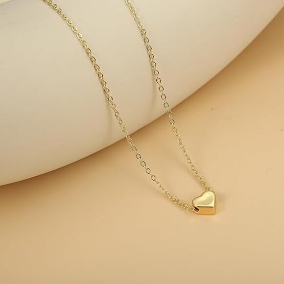Neiman Marcus 14K Gold Plated Heart Choker Necklace - Picture 3 of 5